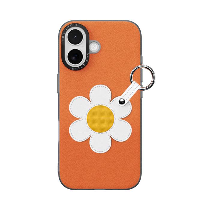 Bild 2, DUX DUCIS iPhone 17 Skal PU-Läder Prästkrage Orange