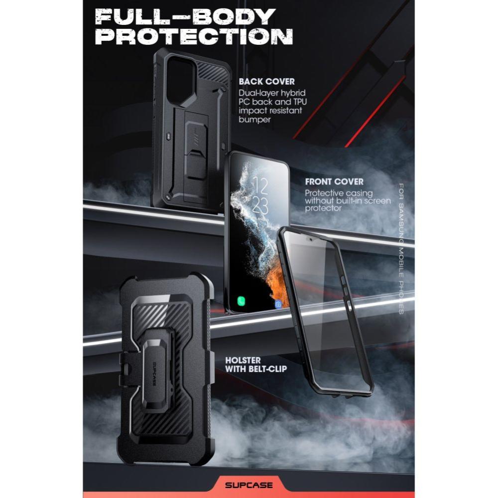 Supcase Samsung Galaxy S22 Ultra Skal 2-SET Unicorn Beetle Pro Svart