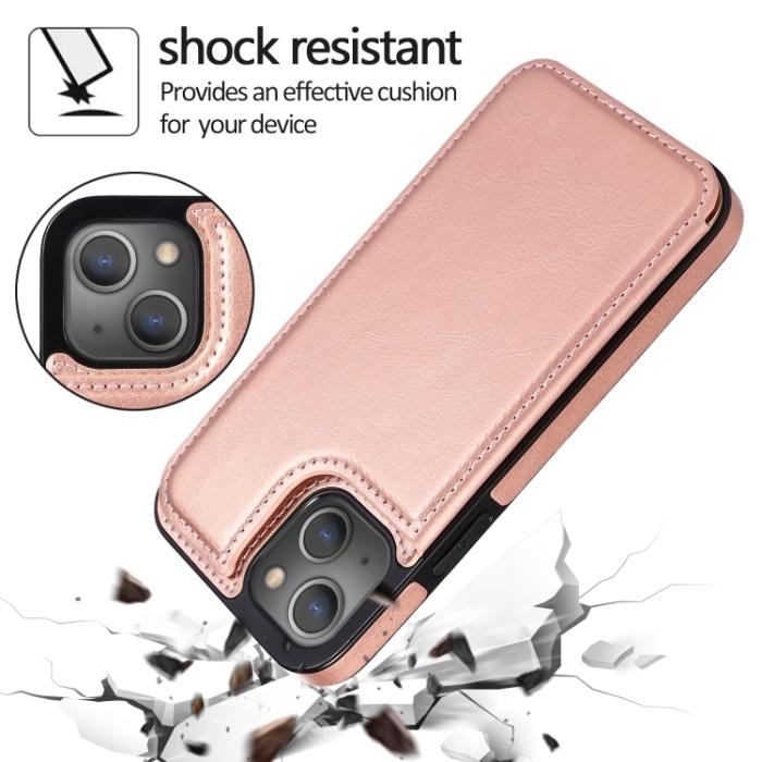 Bild 4, iPhone 14 Pro Skal Med Kortfack Roséguld