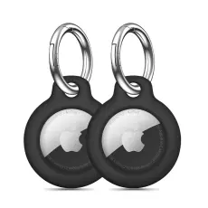 Tech-Protect Apple AirTag 2/1 2-PACK H&aring;llare Rough Svart