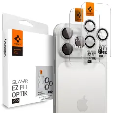 Spigen iPhone 17 Pro/Pro Max/16 Pro/Pro Max 2-PACK Linsskydd GLAS.tR "Ez Fit"
