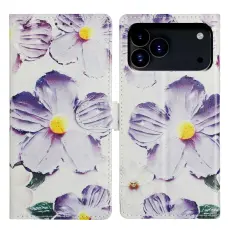 iPhone 18 Pro Max/17 Pro Max Fodral Med Tryck Lila Blommor
