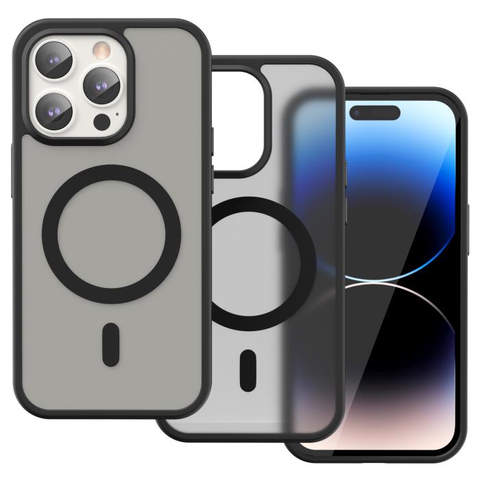 Bild 2, ColorPop iPhone 14 Pro Skal CH MagSafe Matt Svart