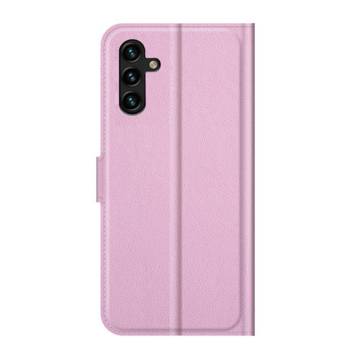 Bild 3, Samsung Galaxy A04s / A13 5G Fodral Litchi Läder Ljus Rosa