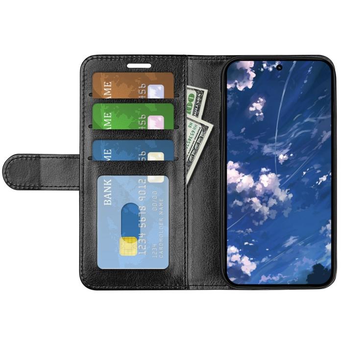 Bild 2, Motorola Moto G32 Fodral Crazy Horse Läder Svart