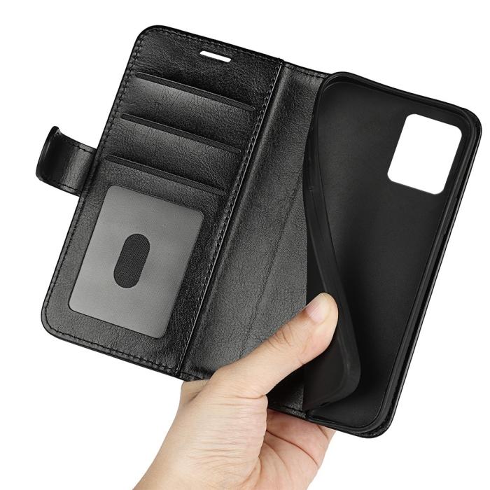Bild 5, Motorola Moto G32 Fodral Crazy Horse Läder Svart