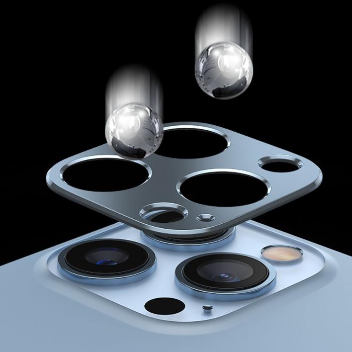 Bild 5, HOFI iPhone 13 Pro / 13 Pro Max Linsskydd Pro+ Aluminium Blå