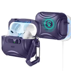 ESR AirPods Pro 3 Skal MagSafe Cyber FlickLock HaloLock Lila