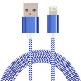 Lightning Nylon Kabel - Blå 1m
