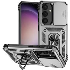 Samsung Galaxy S25 Plus Skal Hybrid Ring CamShield Silver