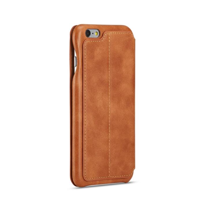 Bild 5, iPhone 6/6S Plus - LC.IMEEKE Retro Läder Fodral - Brun