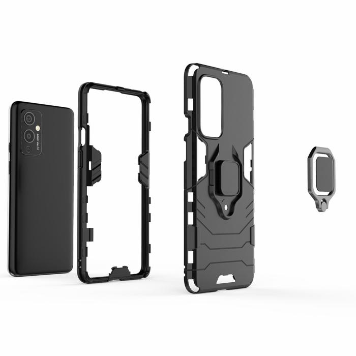 Bild 3, OnePlus 9 - Hybrid Ring Skal - Svart