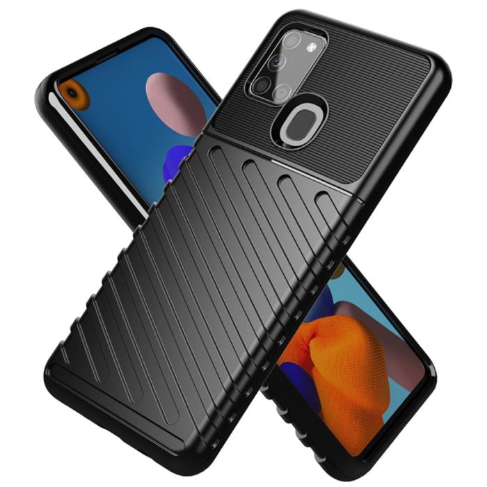 Bild 2, Samsung Galaxy A21s - Twill Skal - Svart