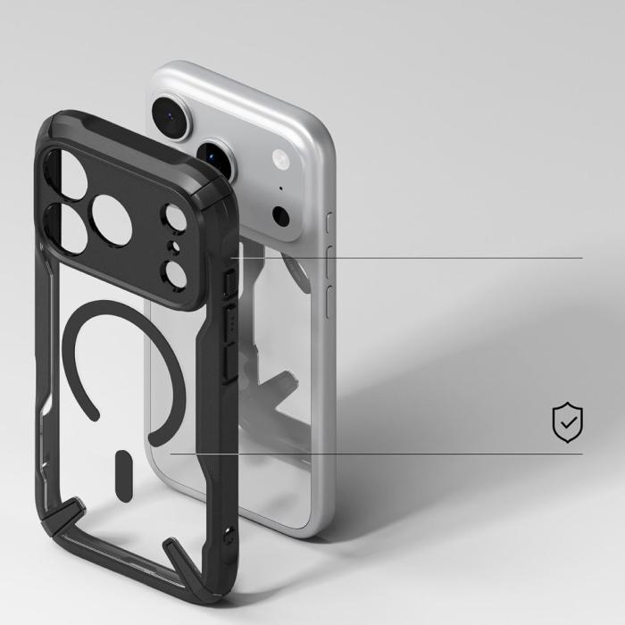 Bild 4, Ringke iPhone 17 Pro Skal MagSafe Fusion X Svart