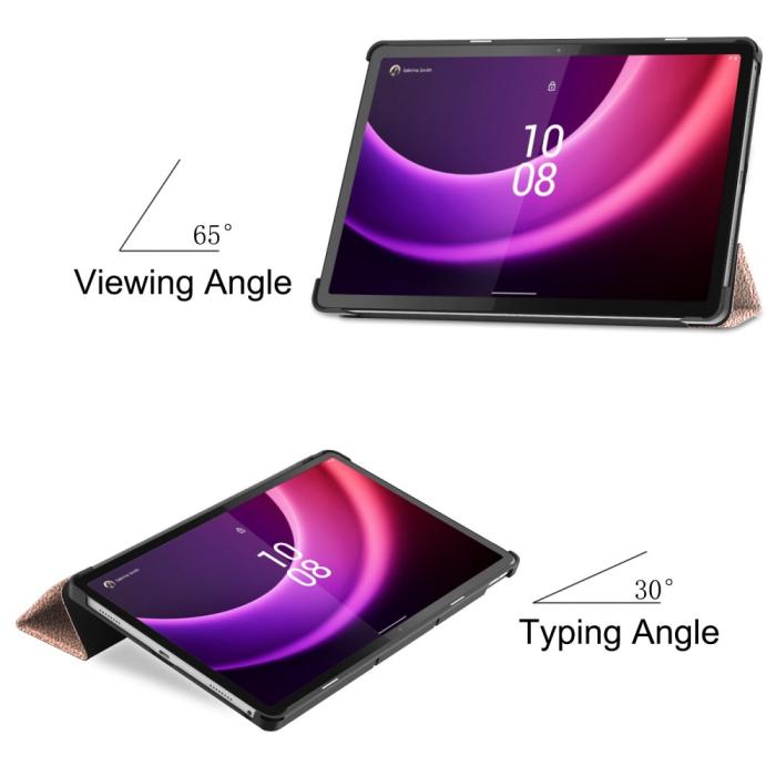 Bild 5, Lenovo Tab P11 Gen 2 Fodral Tri-Fold Roséguld