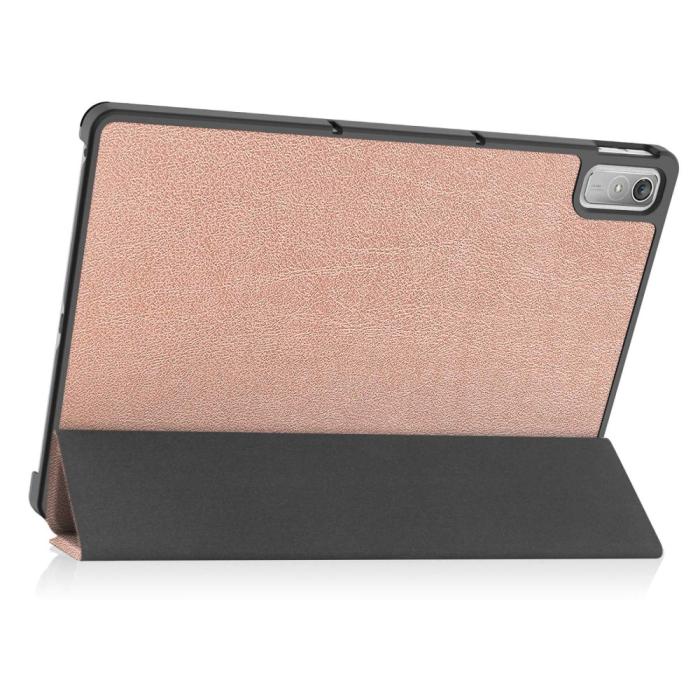 Bild 6, Lenovo Tab P11 Gen 2 Fodral Tri-Fold Roséguld