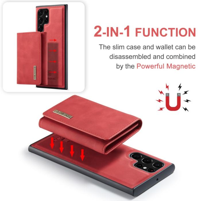Bild 6, DG.MING Galaxy S24 Ultra Skal 2in1 Magnetisk Avtagbart Kortfack