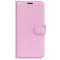 Xiaomi 14 Fodral Litchi Läder Ljus Rosa