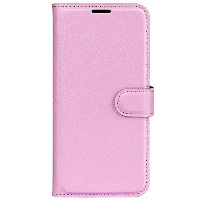 Bild 5, Xiaomi 14 Fodral Litchi Läder Ljus Rosa