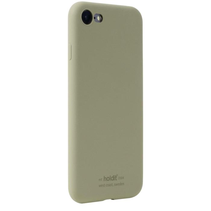 Bild 2, holdit iPhone 7/8/SE Mobilskal Silikon Khaki Green