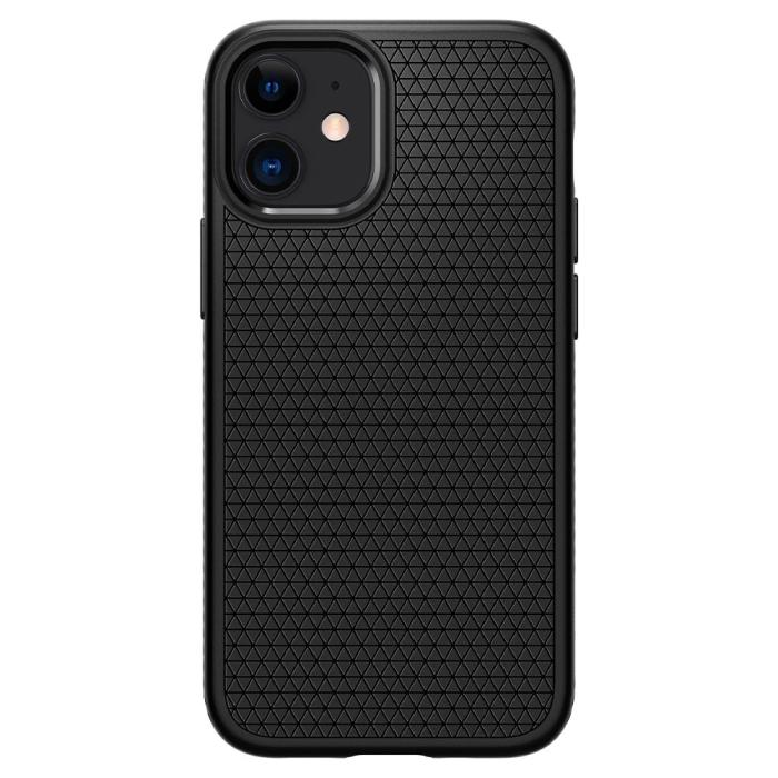 Bild 2, Spigen iPhone 12 Mini Skal Liquid Air Matt Svart