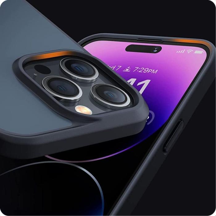 Bild 2, Tech-Protect iPhone 15 Pro Skal MagMat Matte Navy