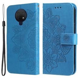 Nokia G10 / G20 Fodral Mandala Läder Blå