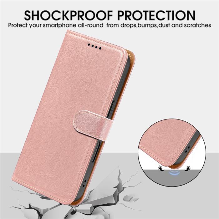 Bild 4, Samsung Galaxy A27 Plånboksfodral Läder Roséguld