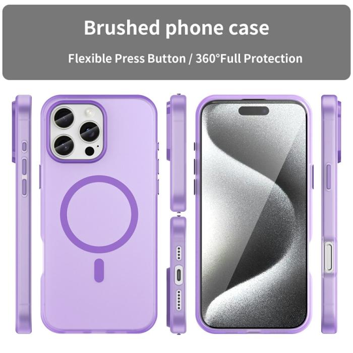 Bild 3, iPhone 16 Pro Max Skal MagSafe Slim Matt Lila