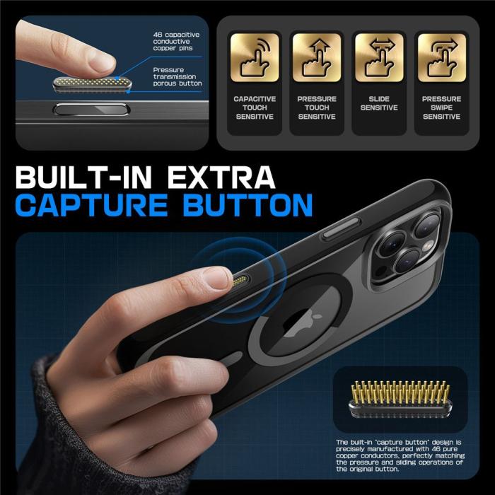 Bild 3, Supcase iPhone 16 Pro Max Skal MagSafe Unicorn Beetle Svart