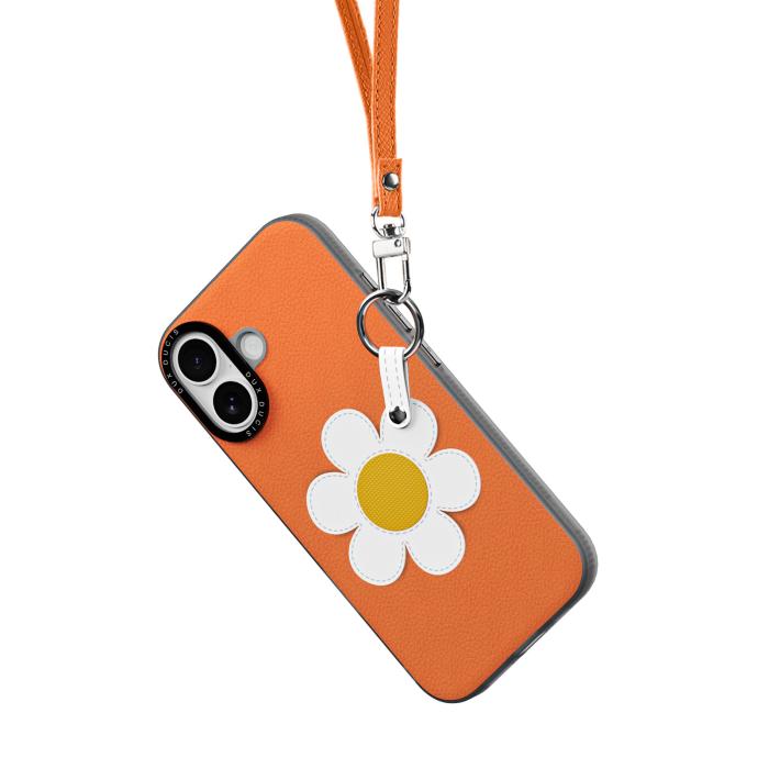 Bild 3, DUX DUCIS iPhone 17 Skal PU-Läder Prästkrage Orange