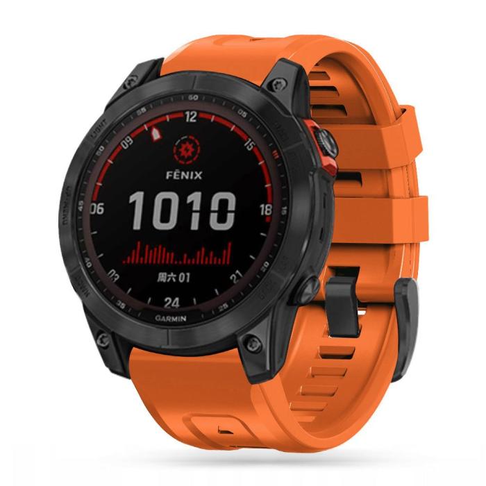 Bild 2, Tech-Protect Garmin Fenix 5/6/6 Pro/7 Armband Iconband Orange