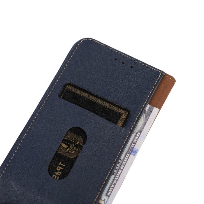 Bild 4, KHAZNEH Galaxy S24 Ultra Fodral Flip RFID Äkta Läder Blå