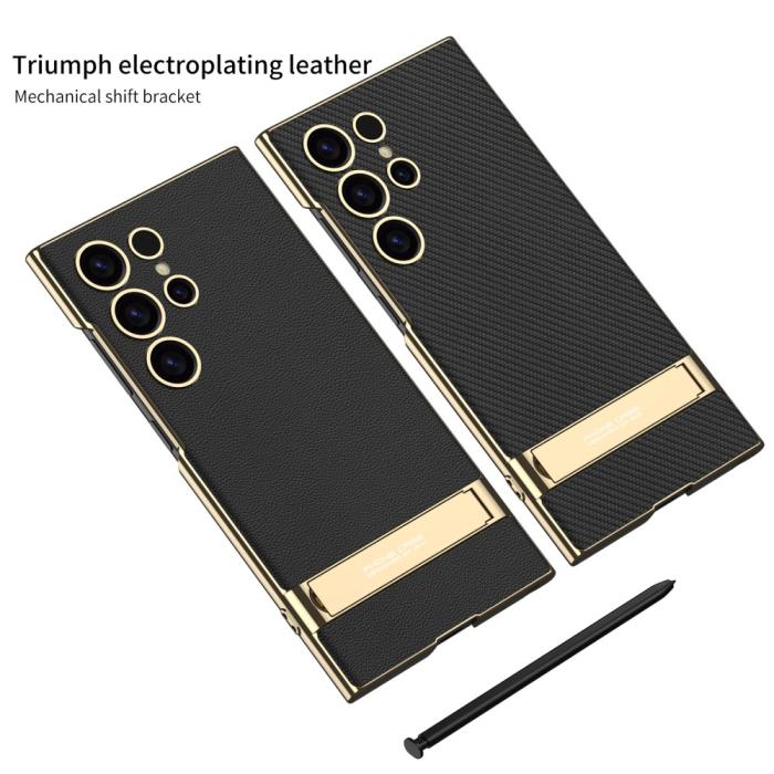 Bild 4, GKK Galaxy S24 Ultra Skal Electroplate Kickstand Grön