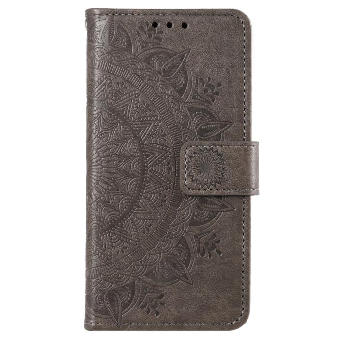 Bild 5, Sony Xperia 10 VI Mandala Läder Fodral Grå
