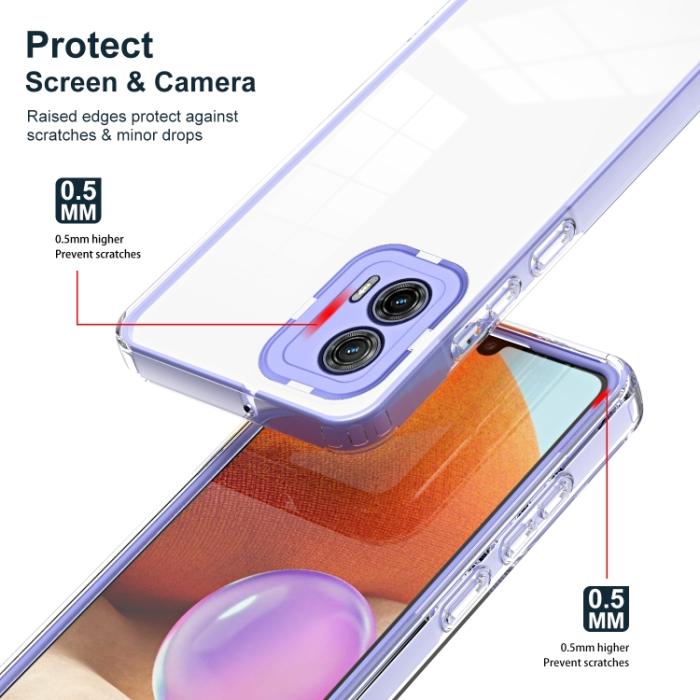 Bild 3, Motorola Moto G73 5G Skal Hybrid Lila