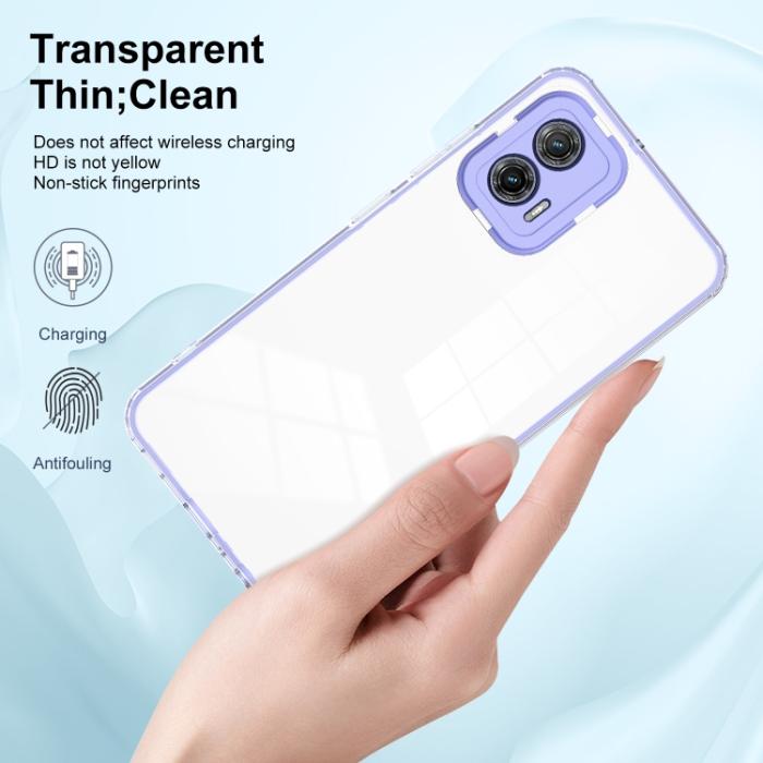 Bild 4, Motorola Moto G73 5G Skal Hybrid Lila