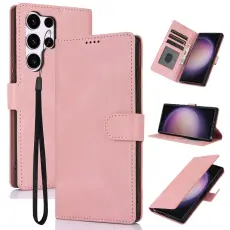 Samsung Galaxy S26 Ultra Fodral L&auml;der Rosa