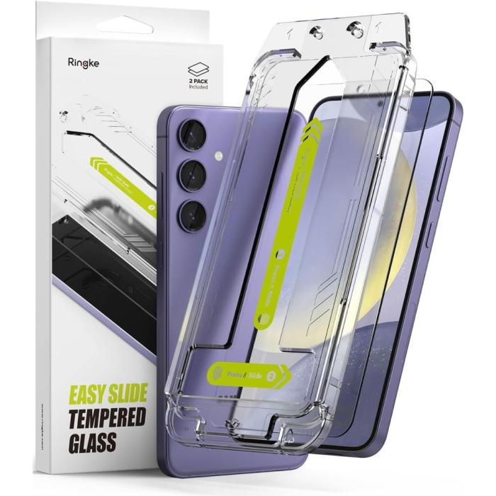 Bild 1, Ringke Galaxy S24 2-PACK Skärmskydd Easy Slide Transparent