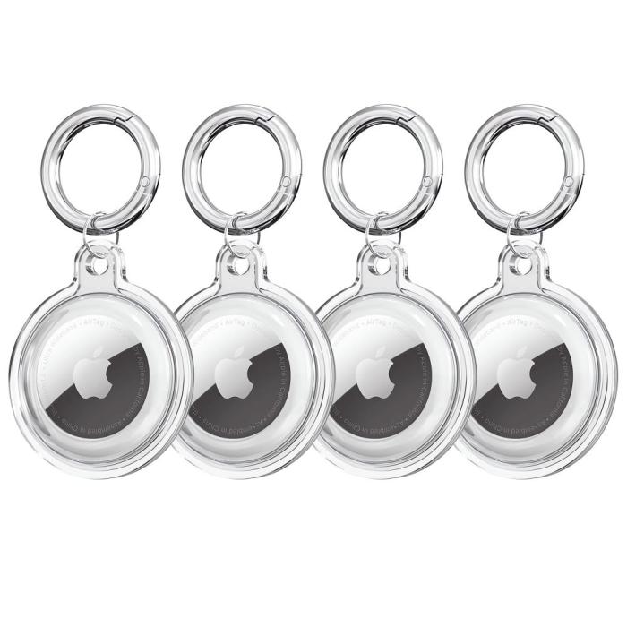 Bild 2, Tech-Protect Apple AirTag 2/1 4-PACK Hållare Icon Transparent