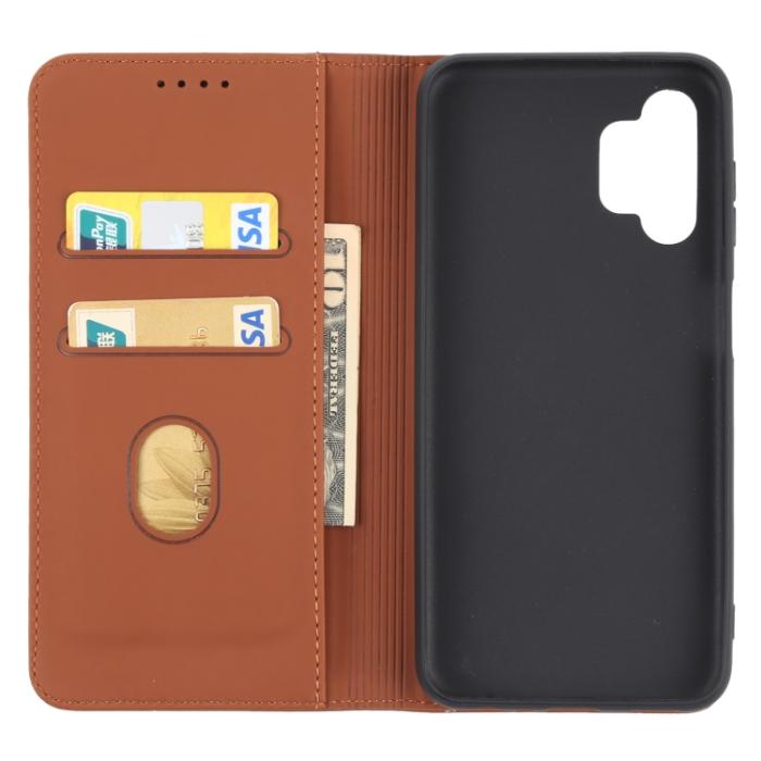 Bild 4, Samsung Galaxy A13 4G Fodral Skin Feel Brun