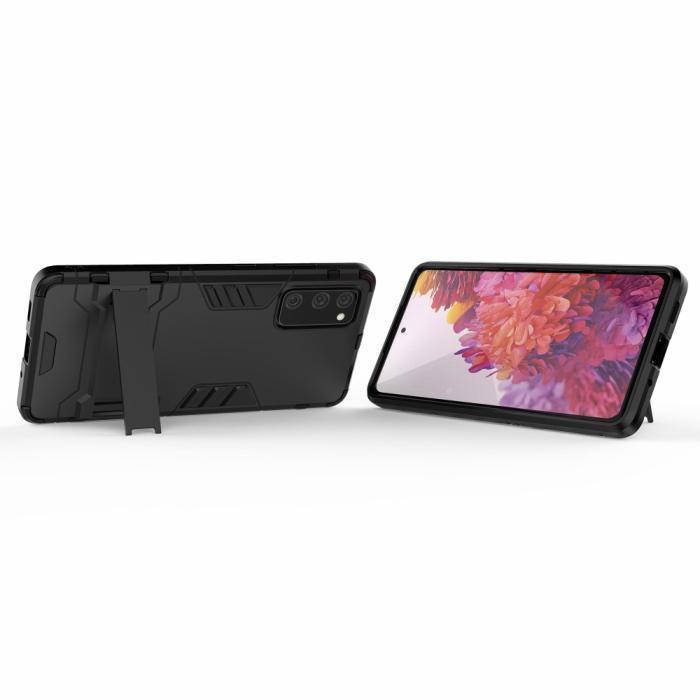 Bild 2, Samsung Galaxy S20 FE - Hybrid Skal med Kickstand - Svart