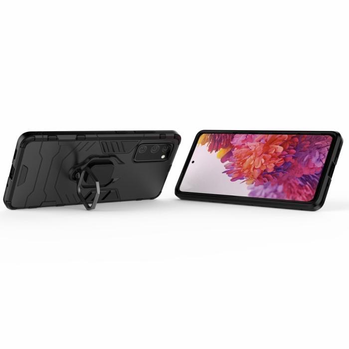 Bild 2, Samsung Galaxy S20 FE - Hybrid Ring Skal - Svart