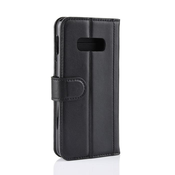 Bild 3, Samsung Galaxy S10e - Premium Split Läder Fodral - Svart