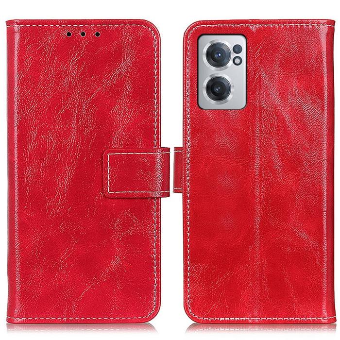 Bild 1, OnePlus Nord CE 2 5G Fodral Retro Läder Röd