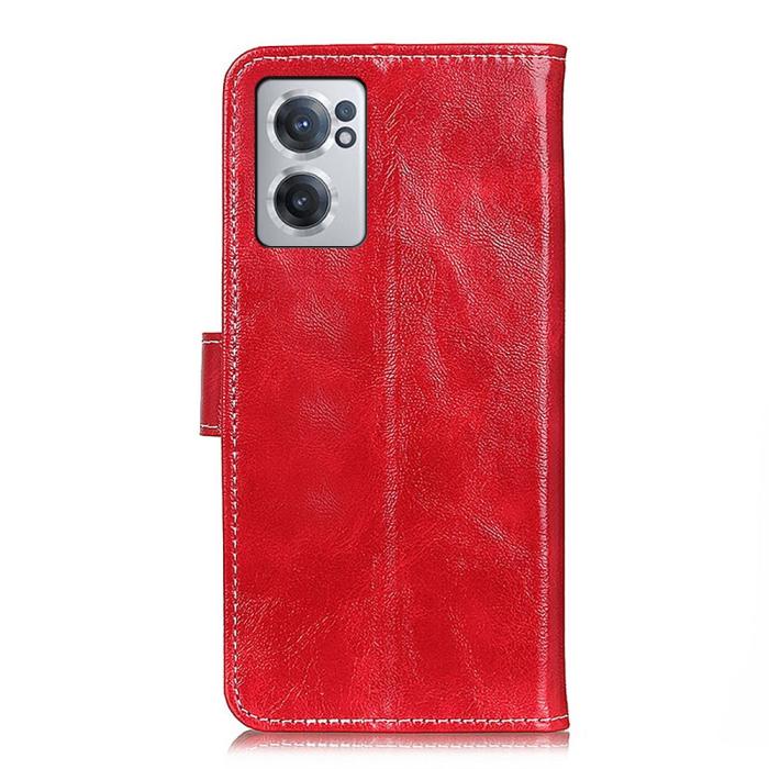 Bild 3, OnePlus Nord CE 2 5G Fodral Retro Läder Röd