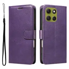 Motorola Moto G86 Power / G86 5G Fodral L&auml;der Lila