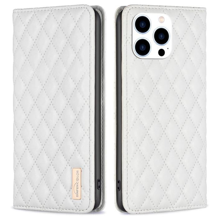 Bild 1, iPhone 16 Pro Max Fodral Diamond Flip Vit