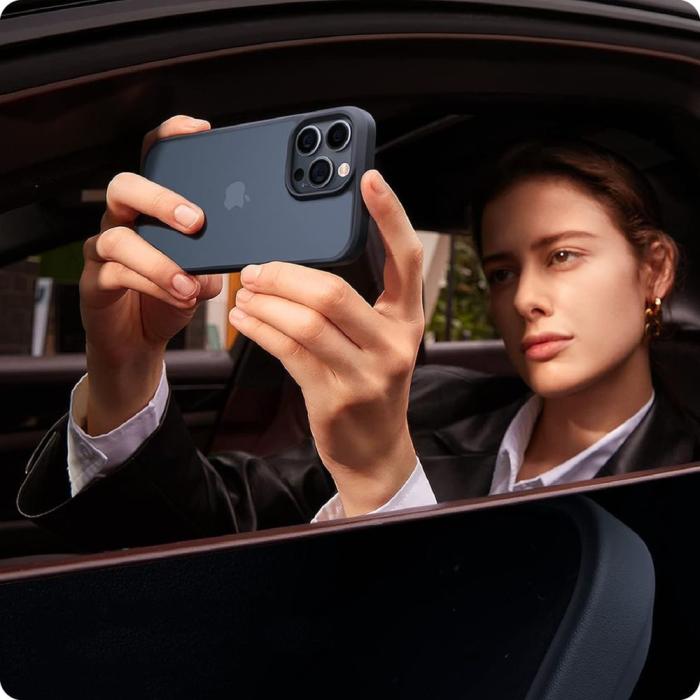 Bild 5, Tech-Protect iPhone 15 Pro Skal MagMat Matte Navy