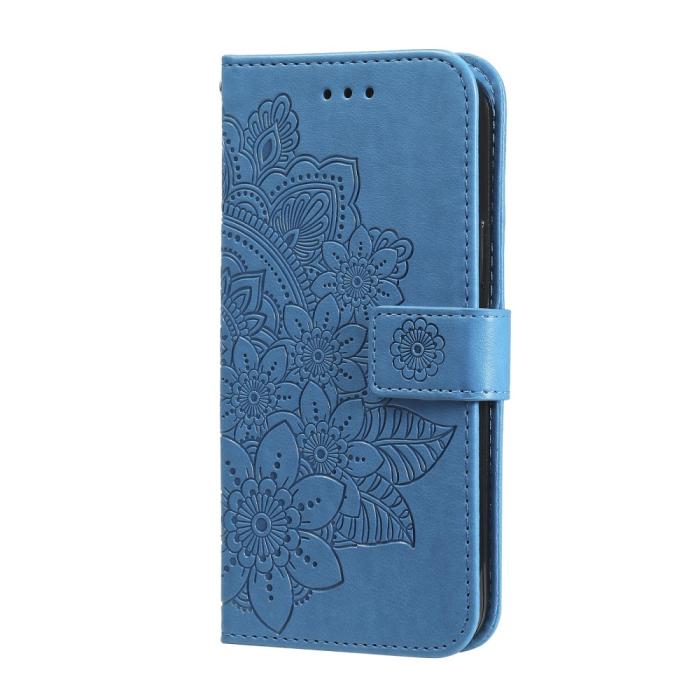 Bild 2, Nokia G10 / G20 Fodral Mandala Läder Blå